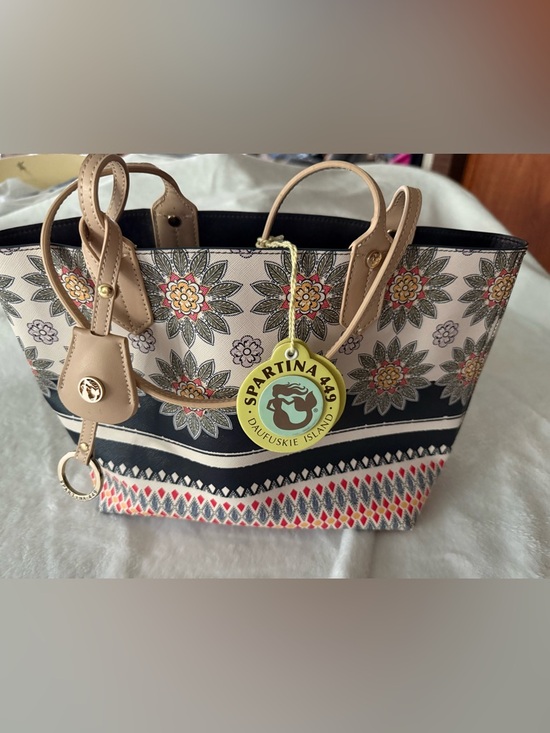Spartina 449 Handbags - New Spartina 449 Retreat Small Tote Beach Floral & Geometric NWT